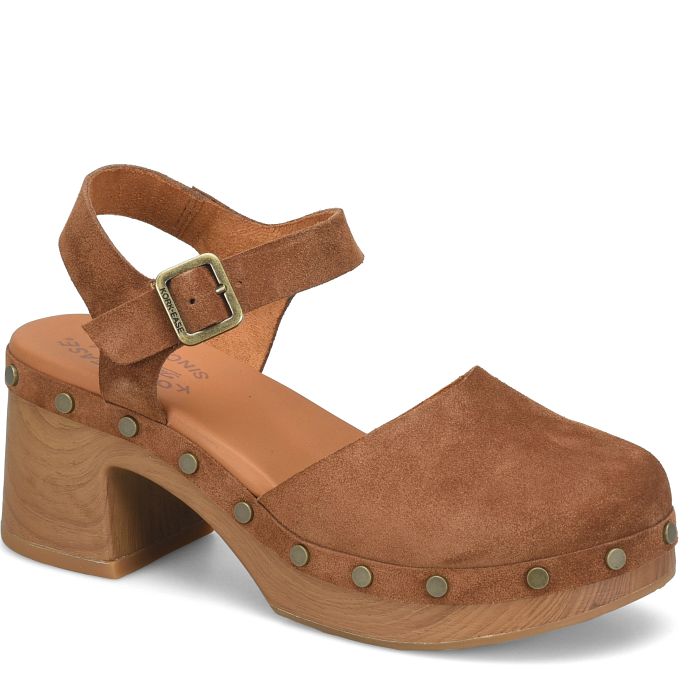 Tribeca Clog Tan Suede (Brown) Platform