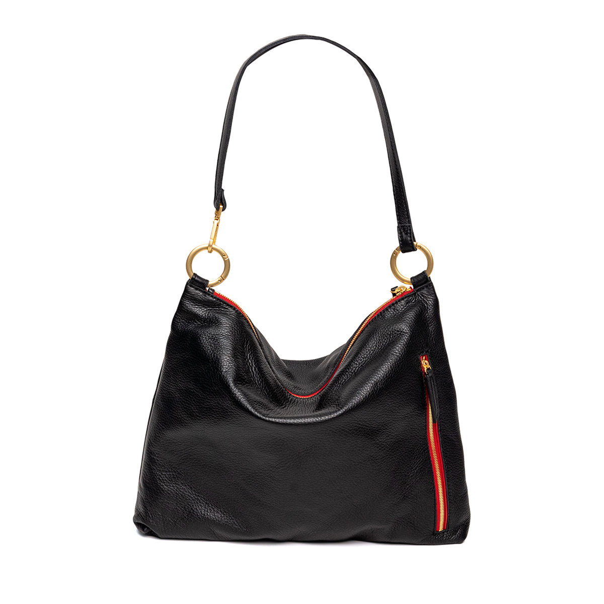 Hammitt KYLE LRG Black BG Red Zip