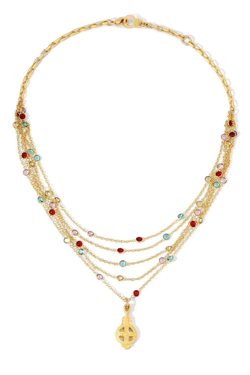 French Kande Elysande Multi Chanel Gold Pendant Dunkerque