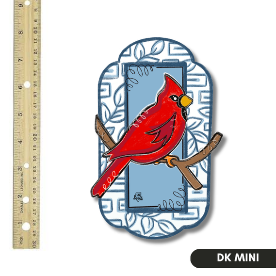Mini Cardinal Blue and White Hanger