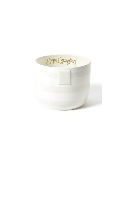 Bowl Mini White Stripe Happy Everything