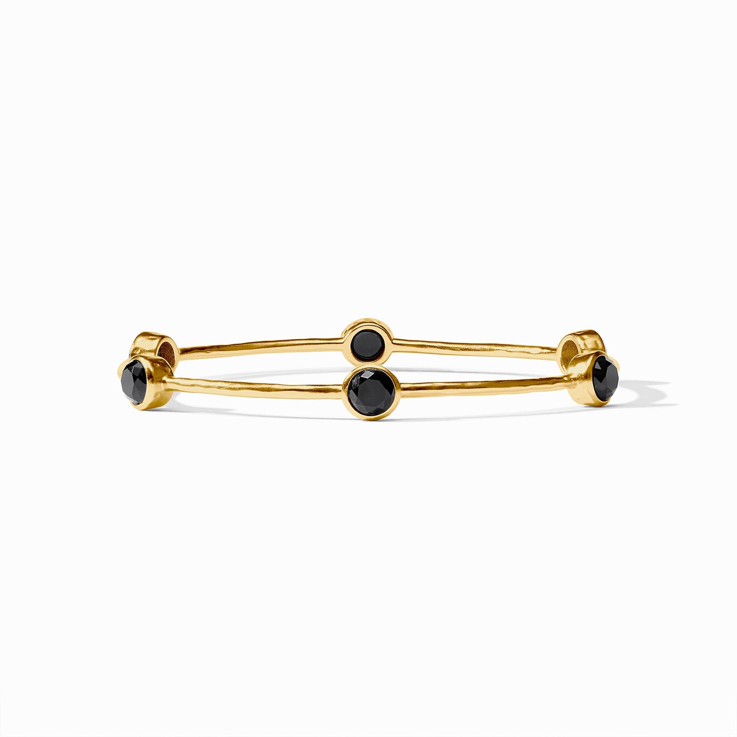 Milano Bangle Luxe Obsidian Black Gold