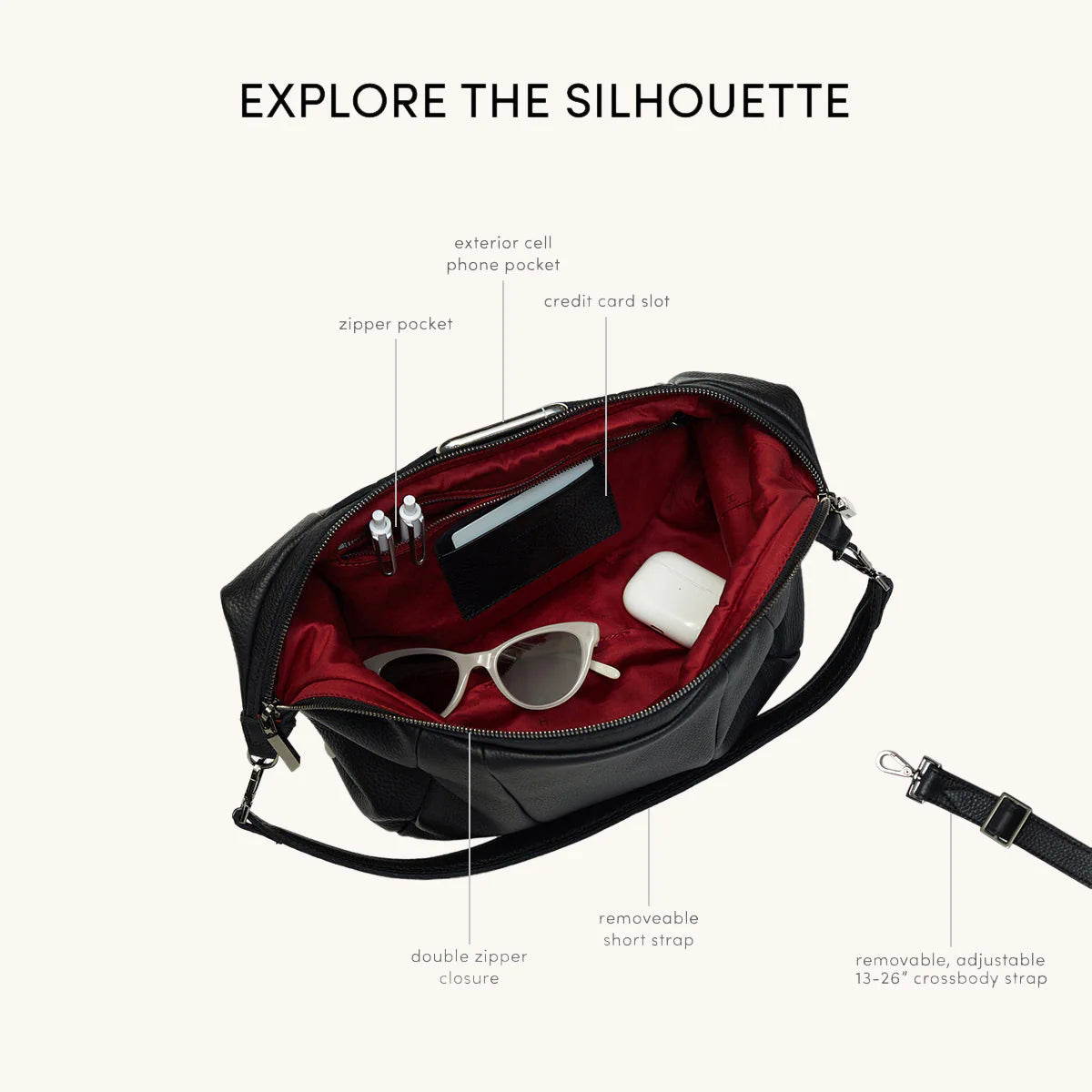 Hammitt MORGAN Roomy Leather Crossbody