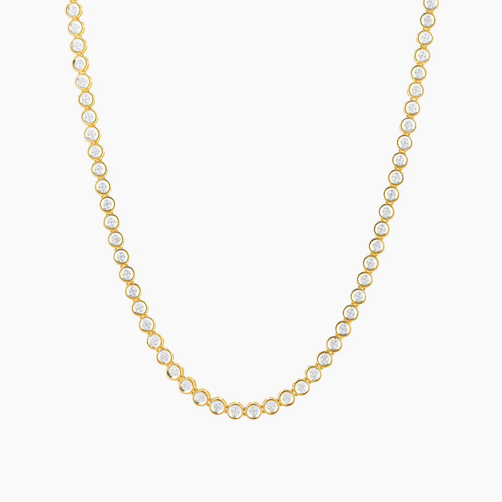 Necklace Diamond Essential Tennis Waterproof