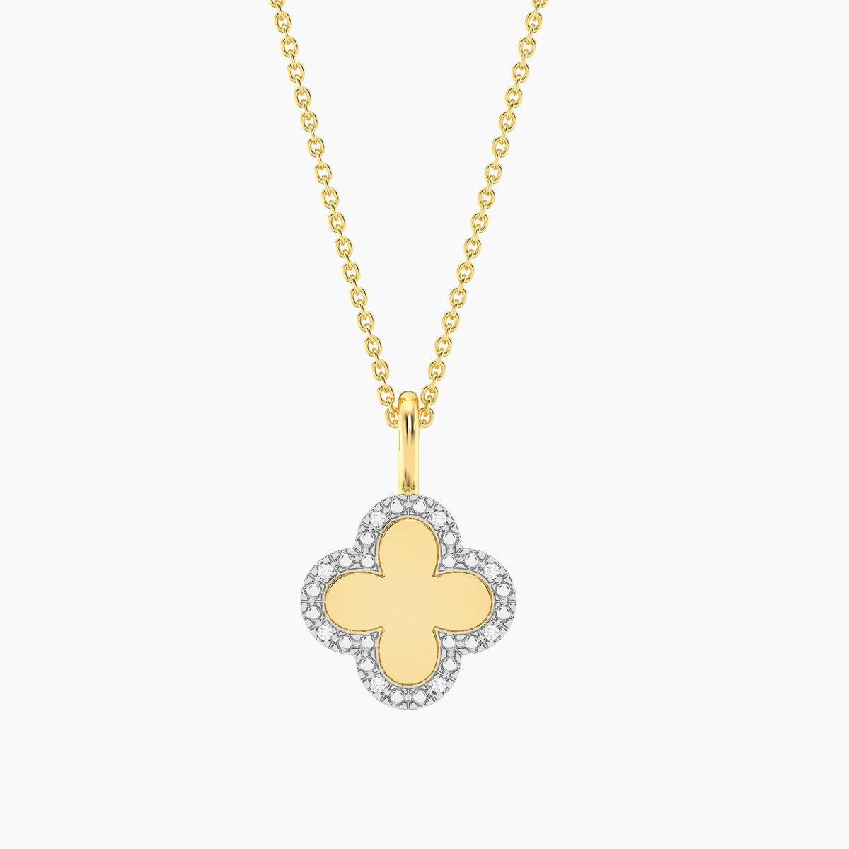 Necklace Clover Bloom Classic Pendant Waterproof