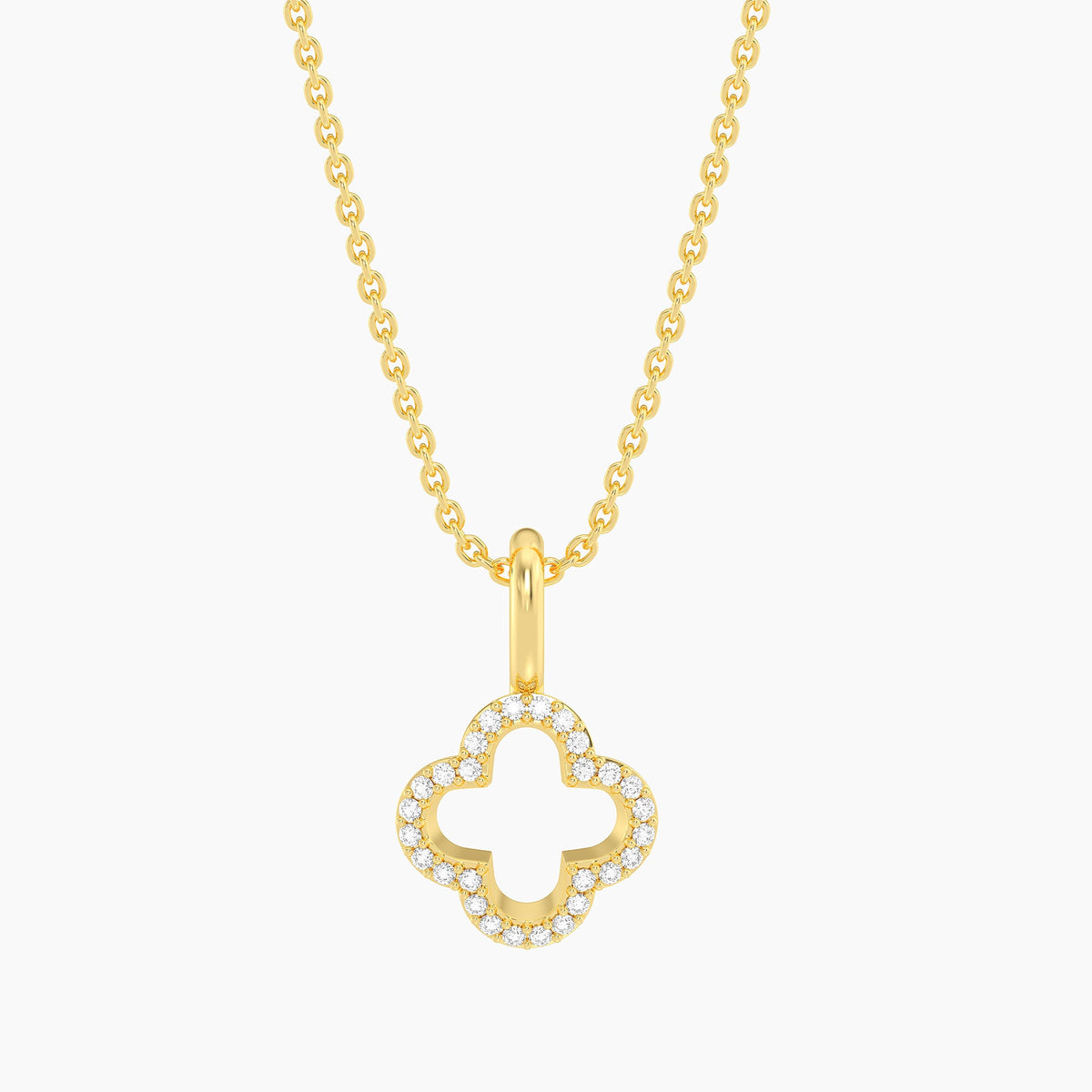 Necklace Lucky Clover Pendant Waterproof