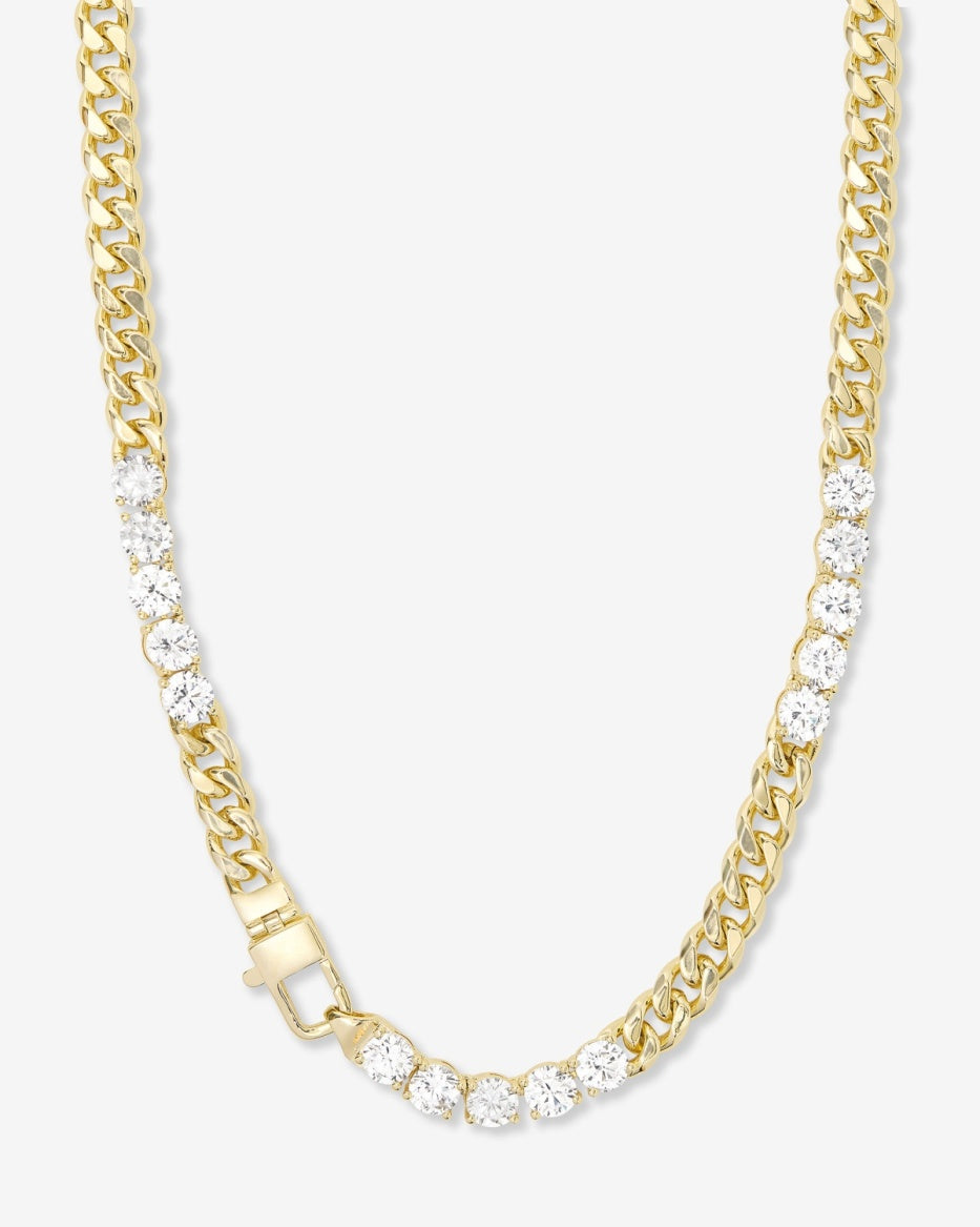 Melinda Maria Necklace Julian's Obsessed with Diamonds 16" 6.8mm Gold