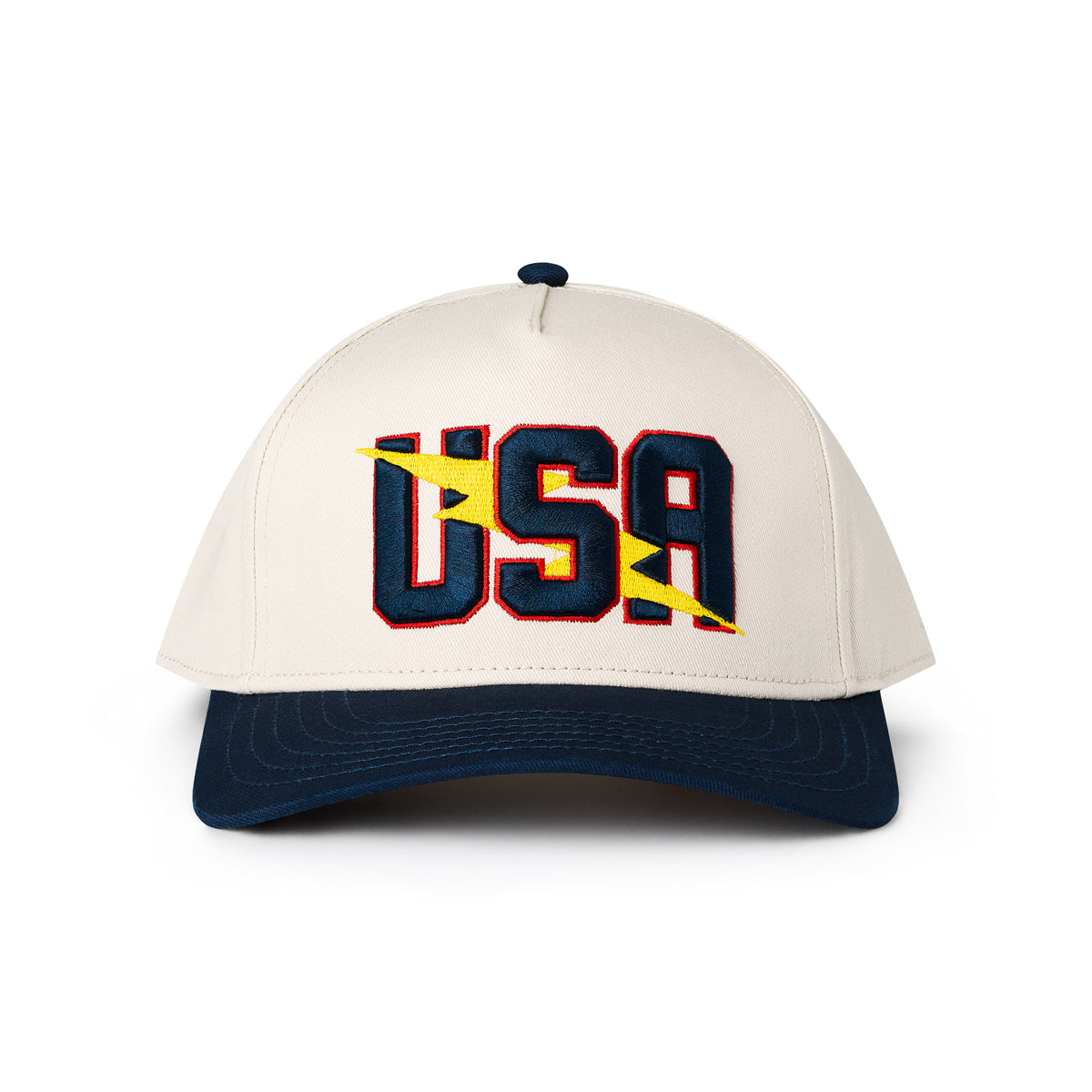 USA white and navy BURLEBO Signature Hat