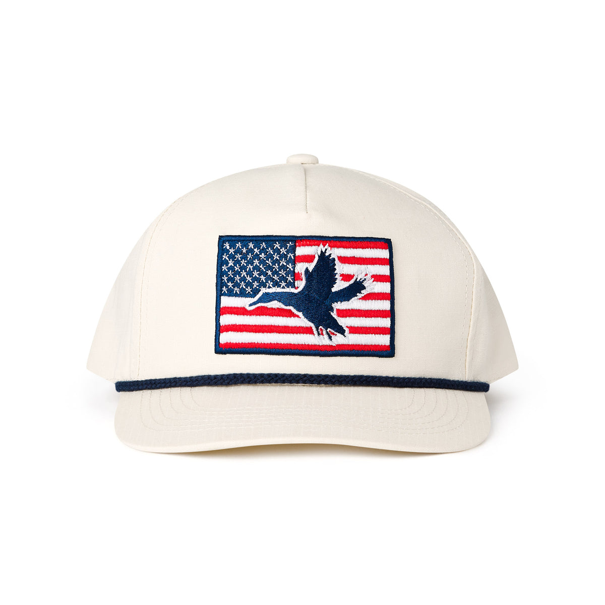 white American Flag With Duck BURLEBO Signature Hat