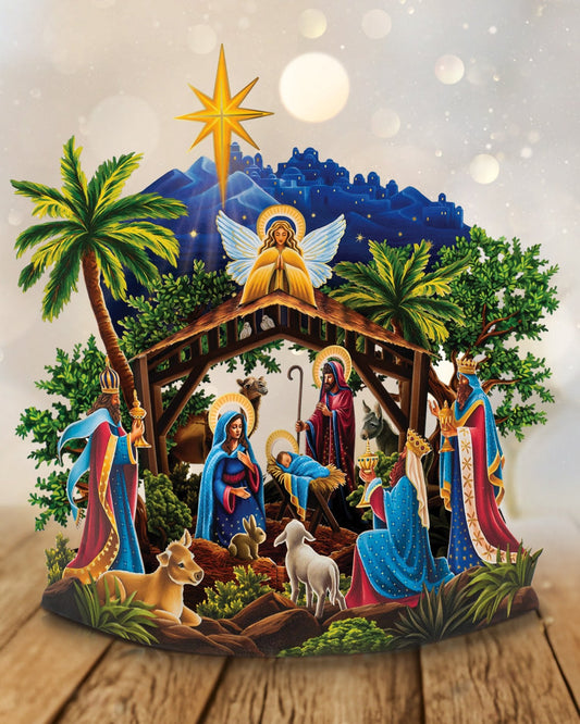 Pop-Up Card Starlit Nativity