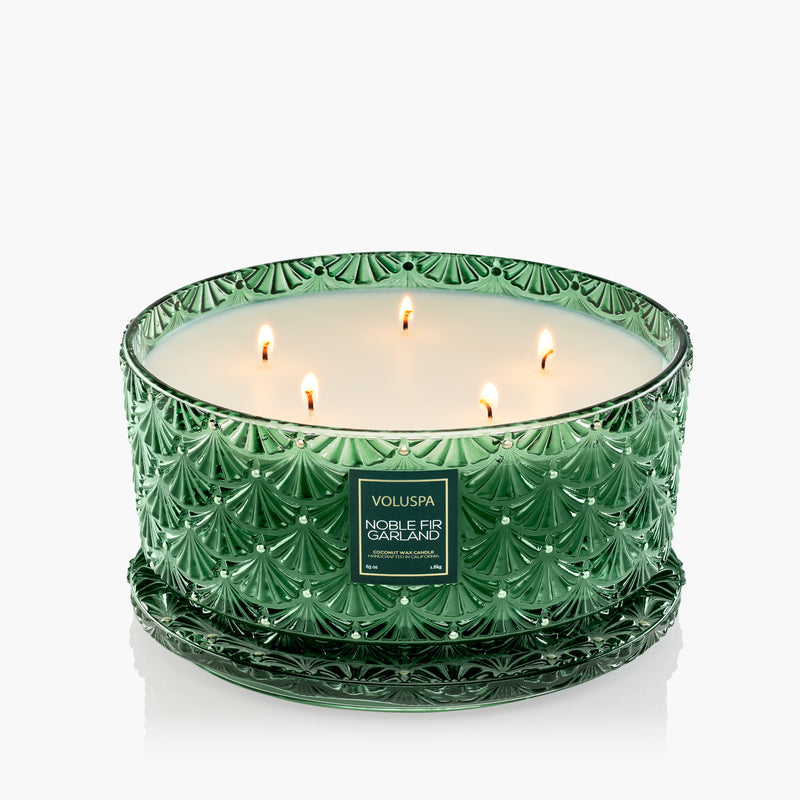 VOLUSPA Candle Noble Fir Garland Centerpiece