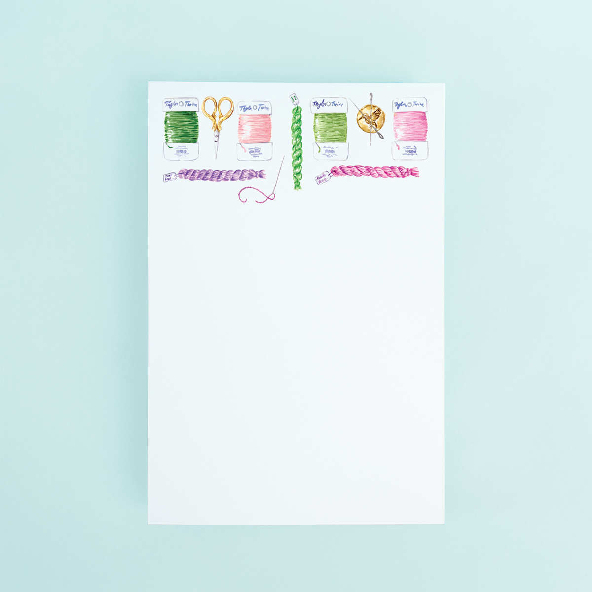 List Note Pad Needlepoint Accessories 4X6