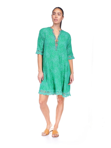 DRESS MALFI MANDARIN COLLAR (SLIP) - MARIPOSA