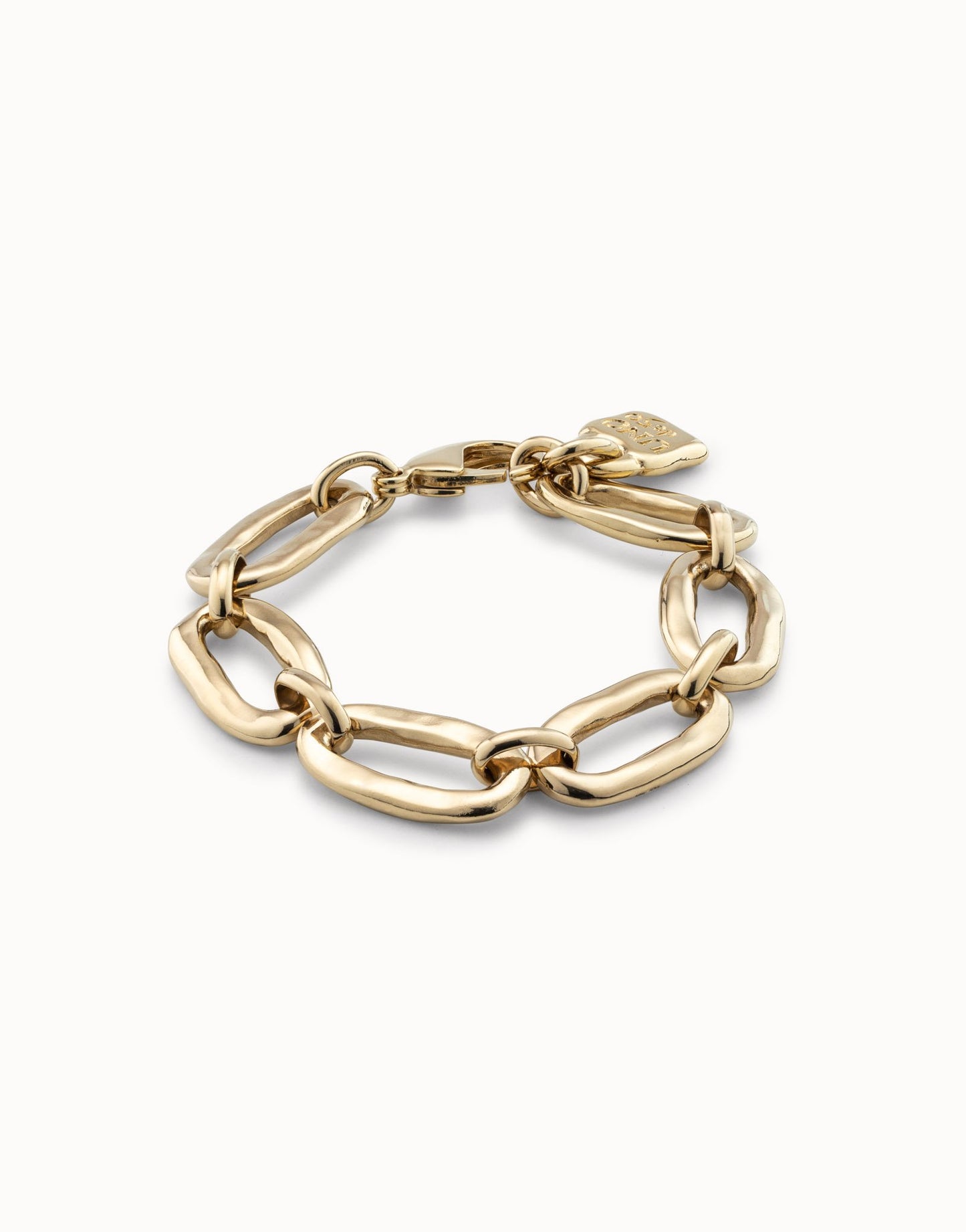 BRACELET AWESOME-OVAL LINK : GD MED CHAIN