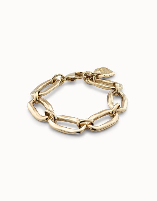 BRACELET AWESOME-OVAL LINK : GD MED CHAIN