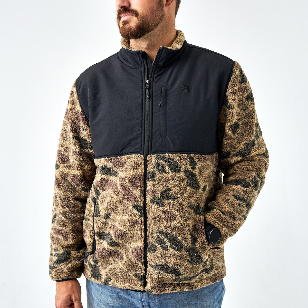 BURLEBO SHERPA FULL ZIP JACKET