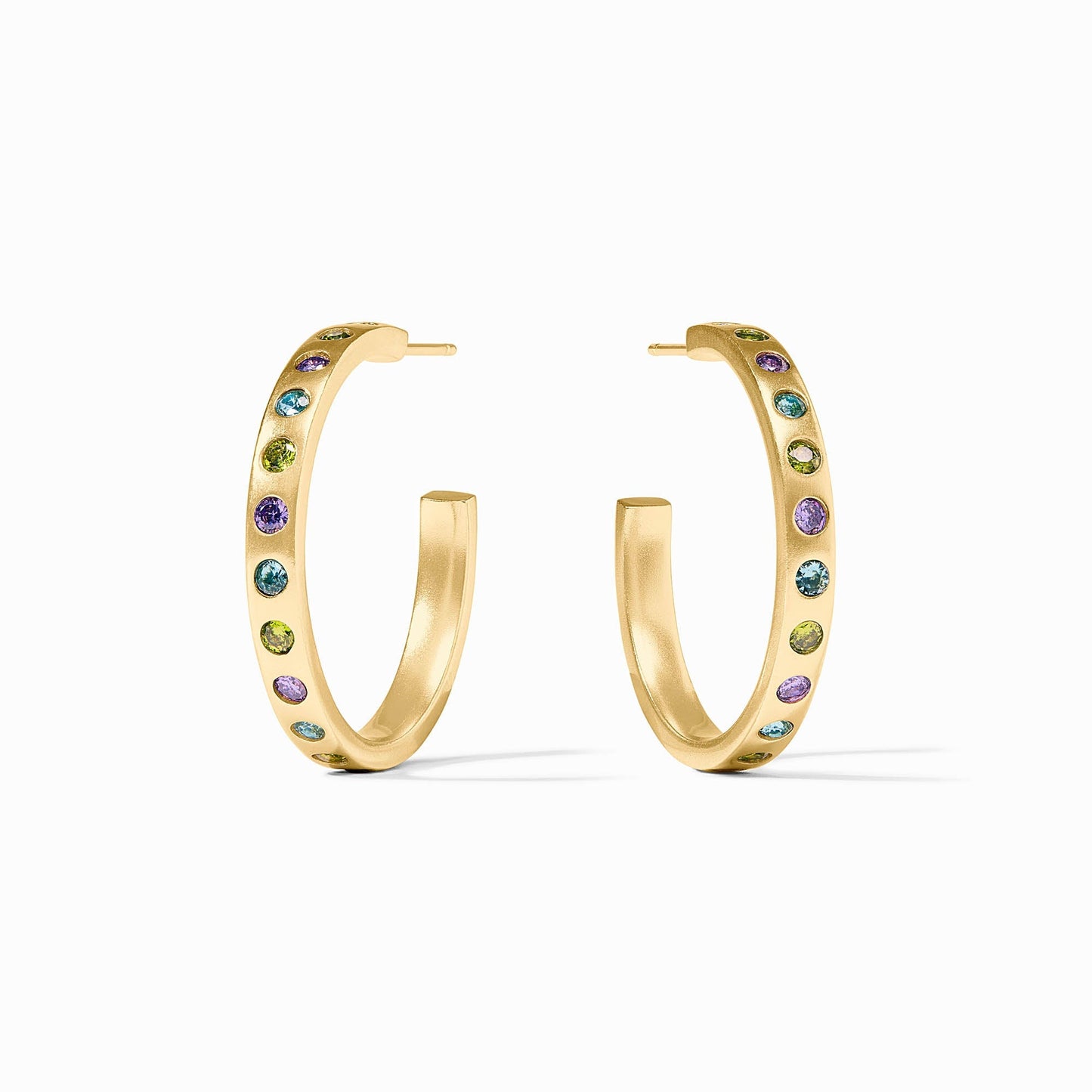 Rainbow Hoop Earring