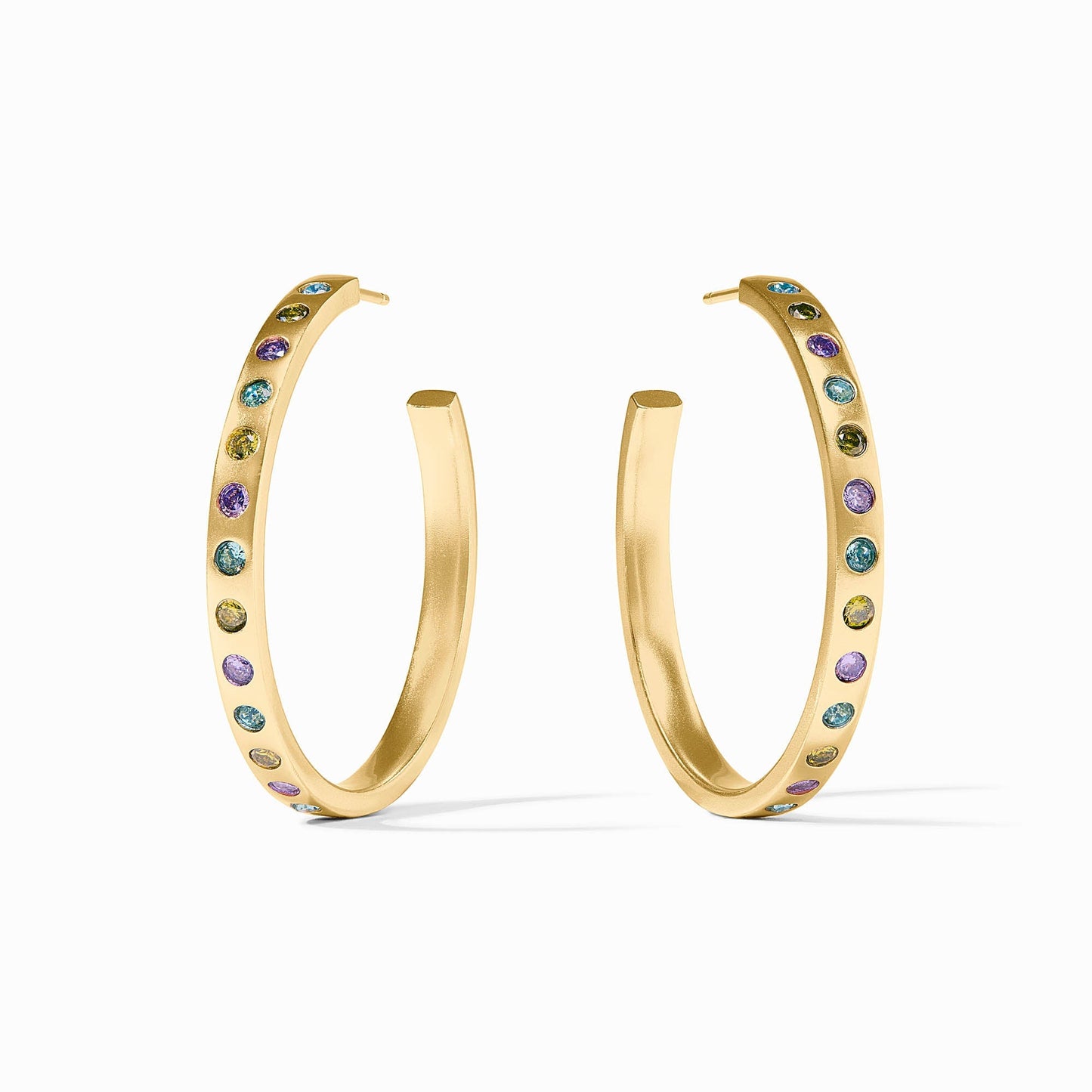 Rainbow Hoop Earring