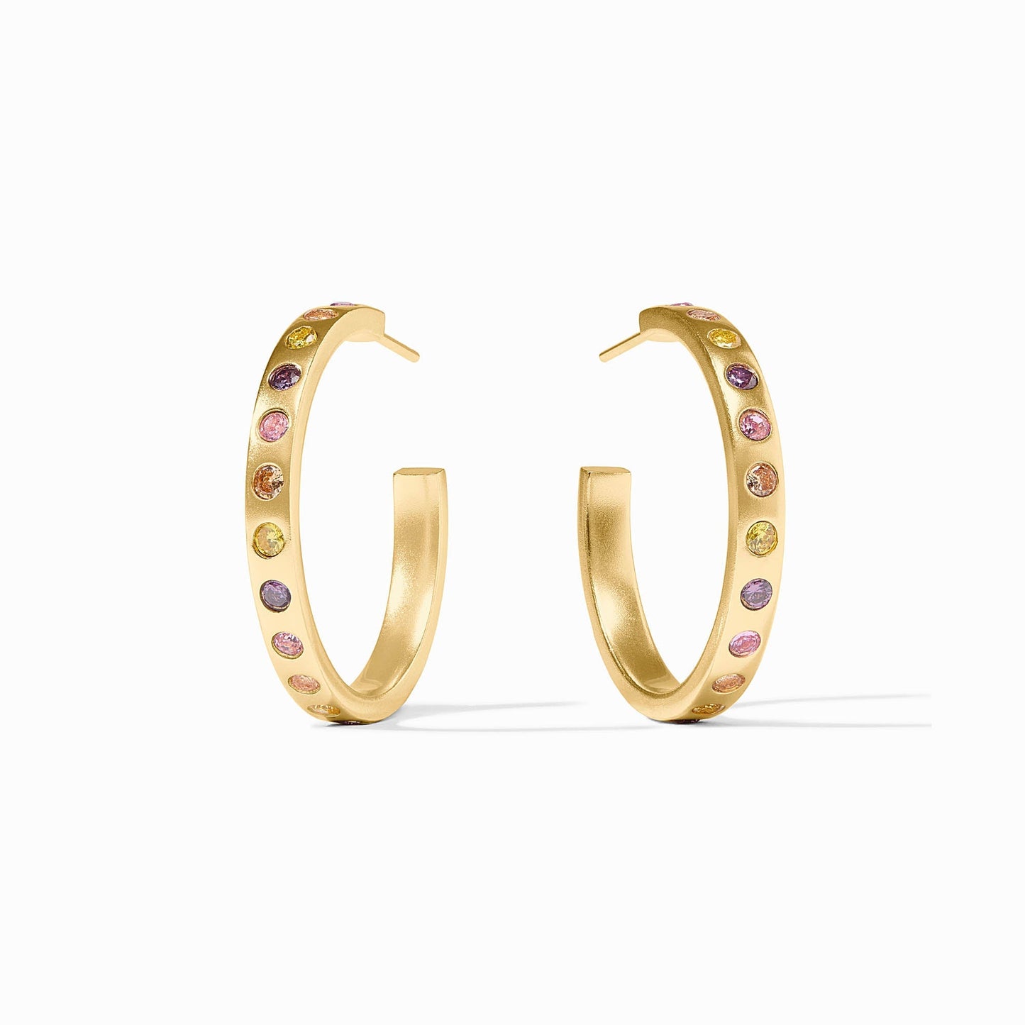 Rainbow Hoop Earring