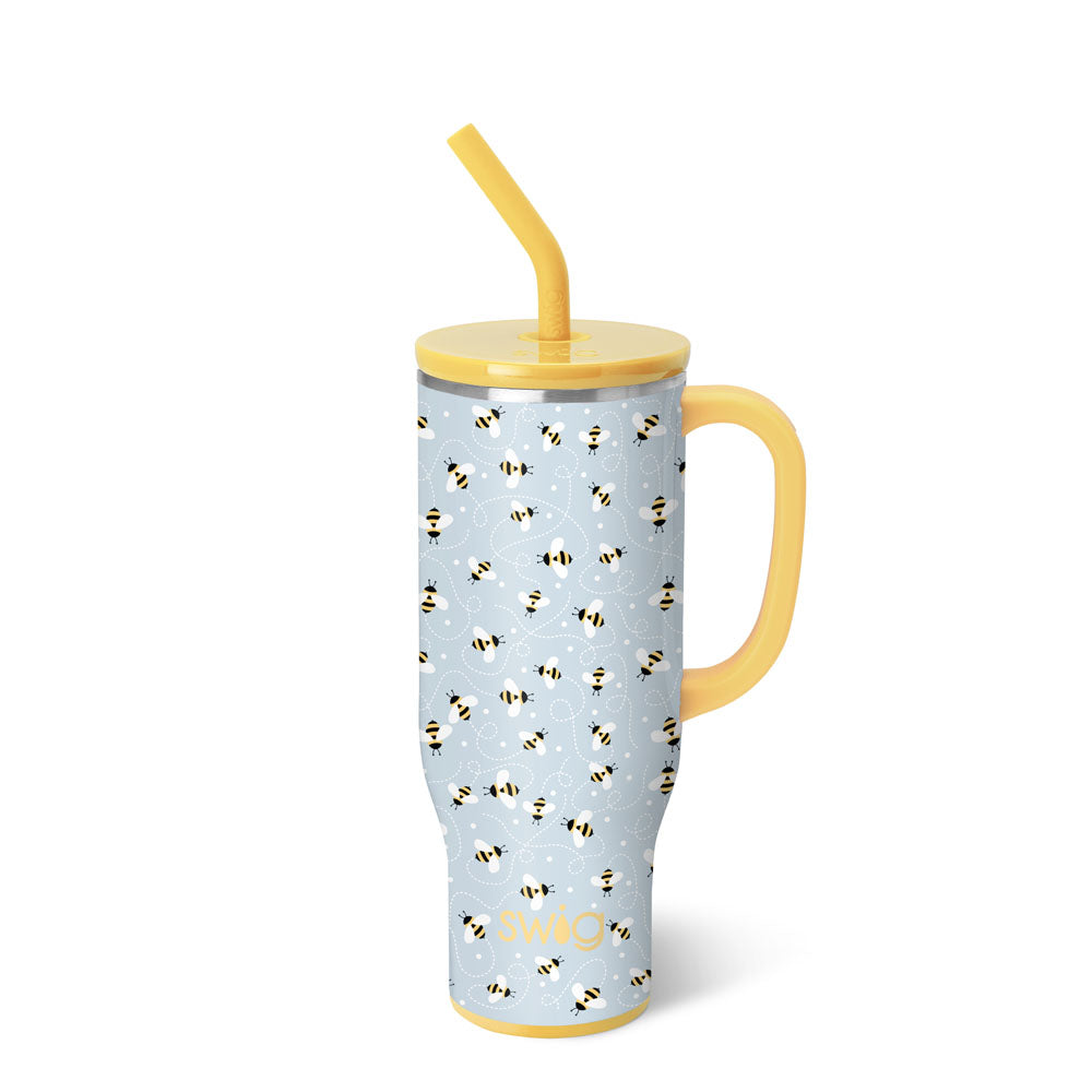 MEGA MUG W/ HANDLE LID STRAW (Multiple Patterns)