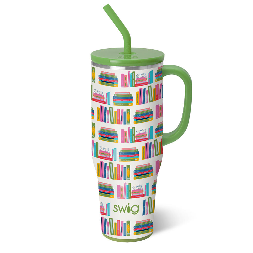 MEGA MUG W/ HANDLE LID STRAW (Multiple Patterns)