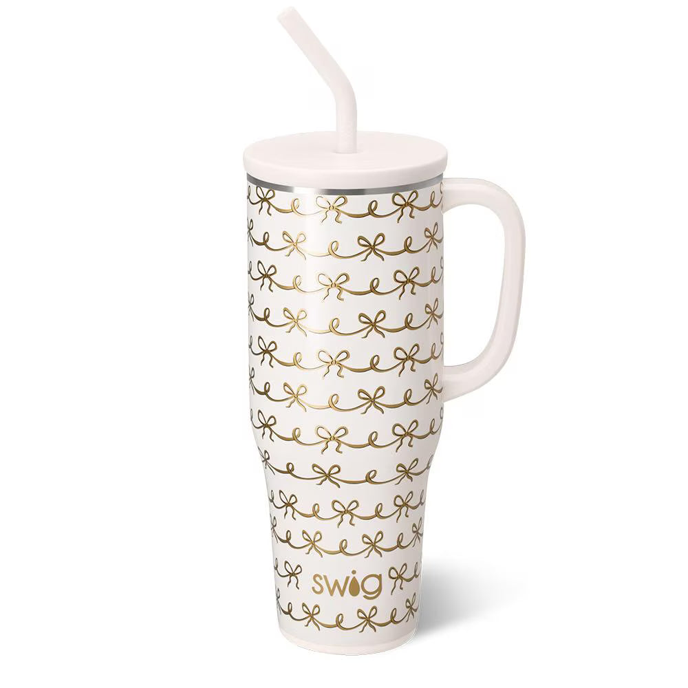 MEGA MUG W/ HANDLE LID STRAW (Multiple Patterns)