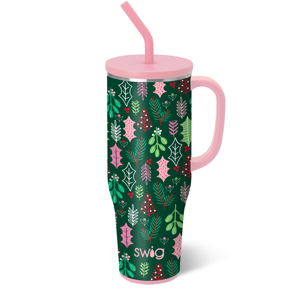 MEGA MUG HOLIDAY W/ HANDLE LID STRAW