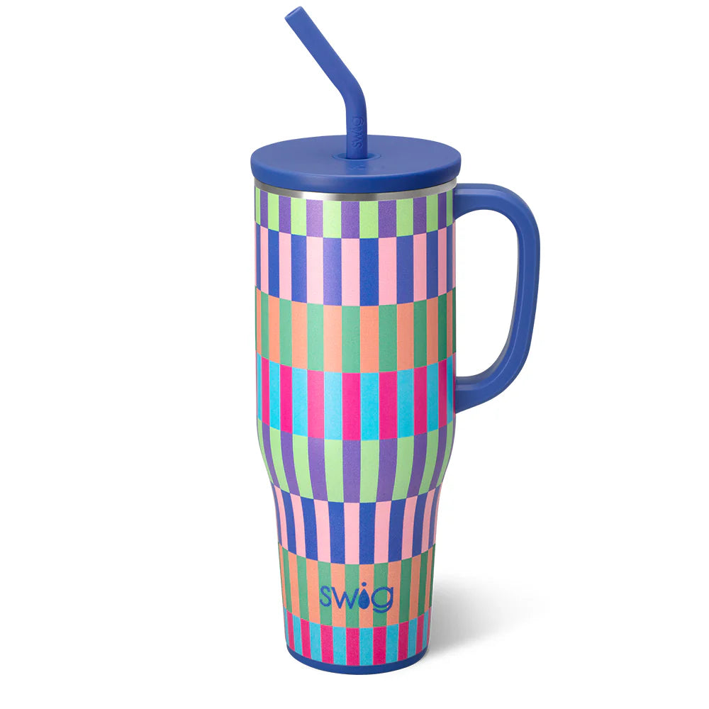 MEGA MUG HOLIDAY W/ HANDLE LID STRAW