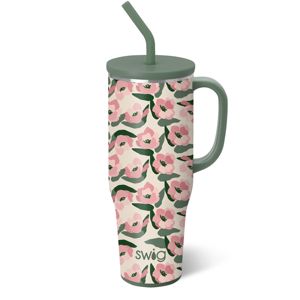 MEGA MUG W/ HANDLE LID STRAW (Multiple Patterns)