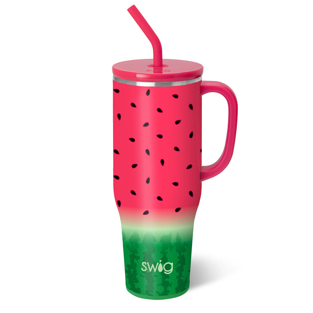 MEGA MUG W/ HANDLE LID STRAW (Multiple Patterns)