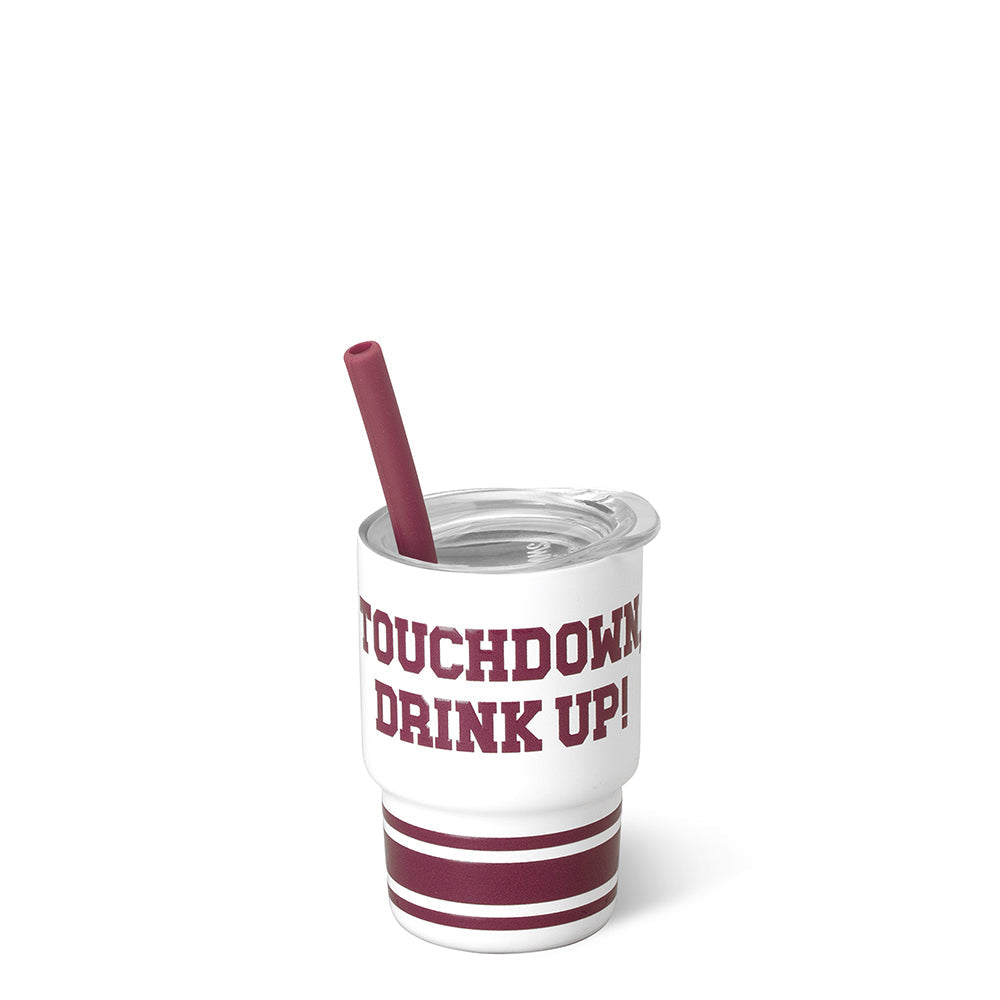 Swig Tumbler Tiny Gameday Touchdown Maroon 2OZ