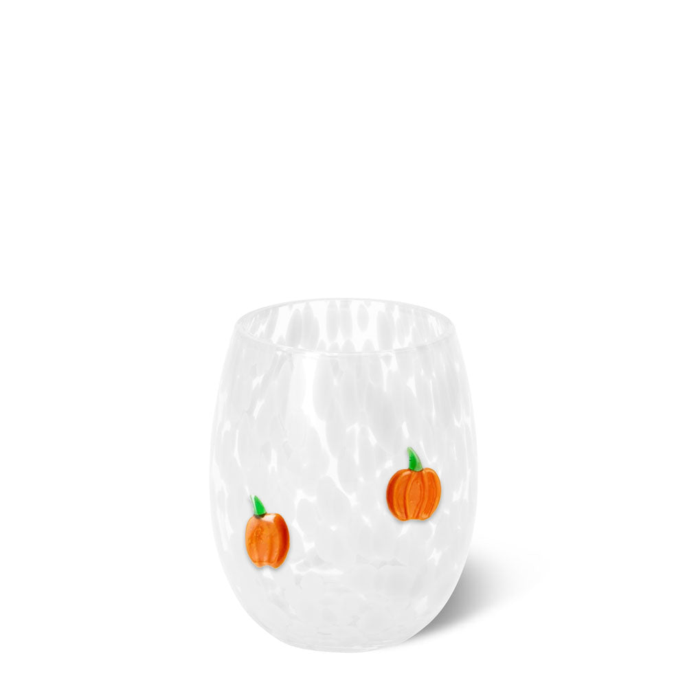 Swig Charm Wine Glass Pumpkin 17oz