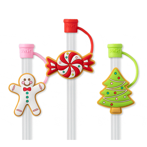 STRAW TOPPER HOLIDAY 3PC SET