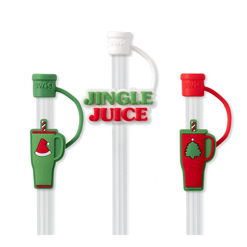 STRAW TOPPER HOLIDAY 3PC SET