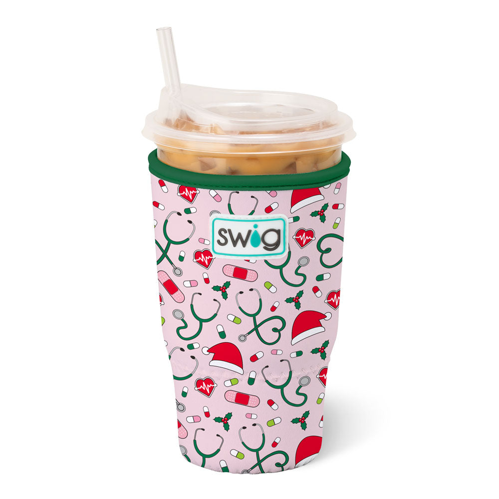 COOLIE ICED CUP HOLIDAY LARGE KOOZIE (Different Patterns)