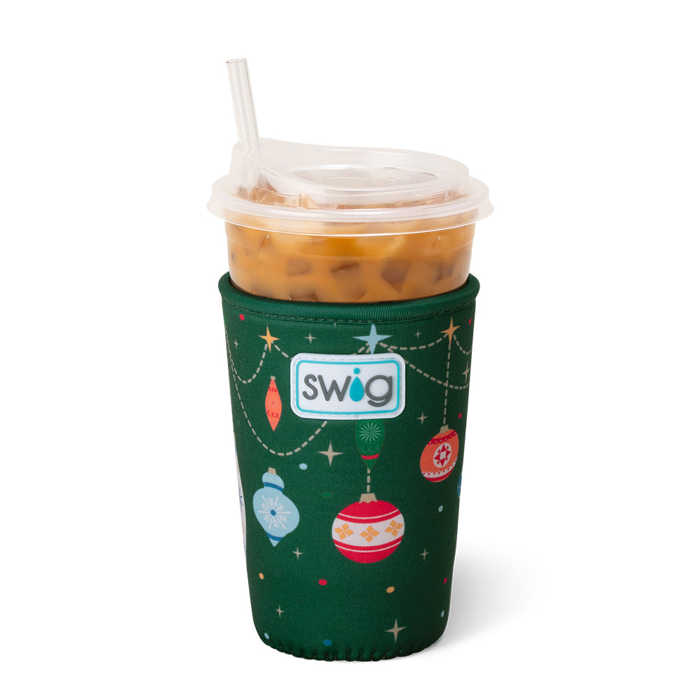 COOLIE ICED CUP HOLIDAY MEDIUM KOOZIE (Multiple Patterns)