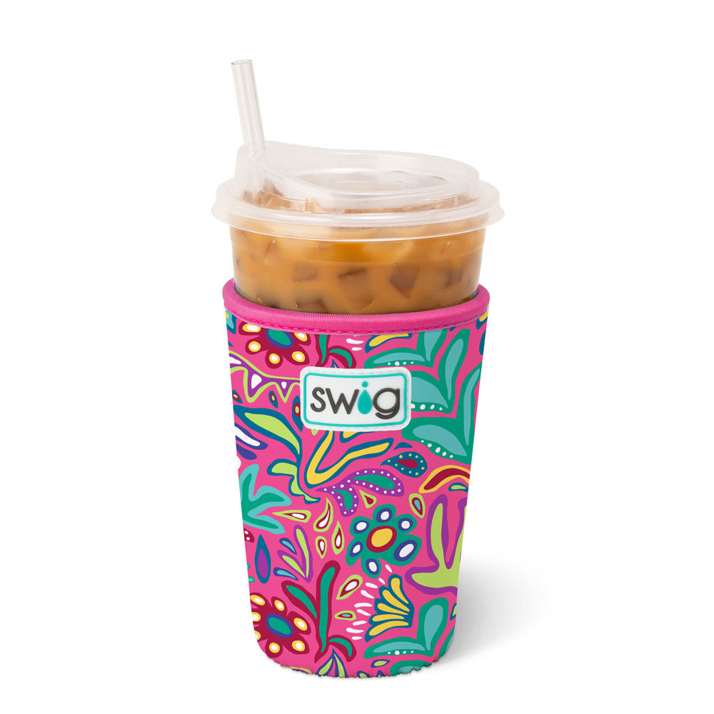 Swig Coolie Iced Cup Flora Rosa MEDIUM KOOZIE