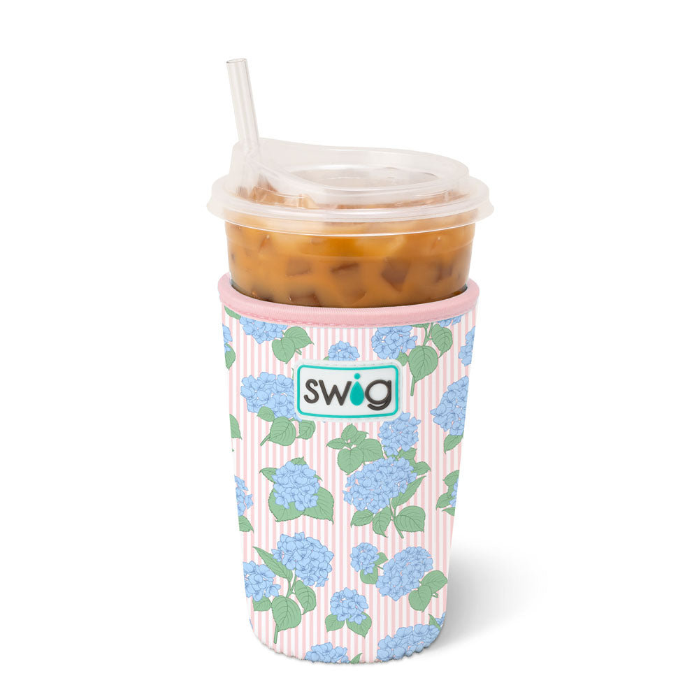 Swig Coolie Iced Cup Hydrangeas MEDIUM KOOZIE