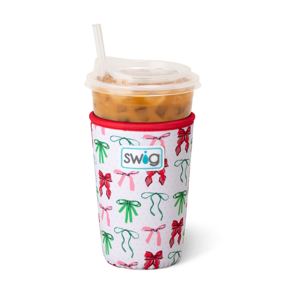 COOLIE ICED CUP HOLIDAY MEDIUM KOOZIE (Multiple Patterns)