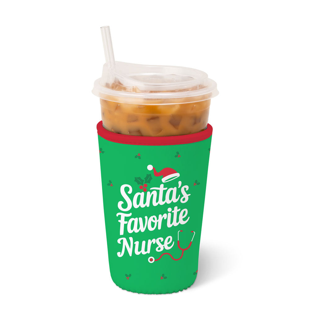 COOLIE ICED CUP HOLIDAY MEDIUM KOOZIE (Multiple Patterns)