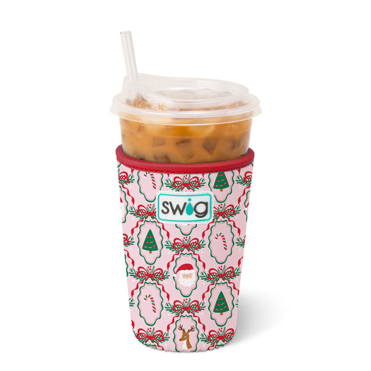 COOLIE ICED CUP HOLIDAY MEDIUM KOOZIE (Multiple Patterns)
