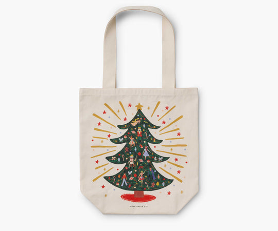 Tote Holiday Tree Canvas Bag