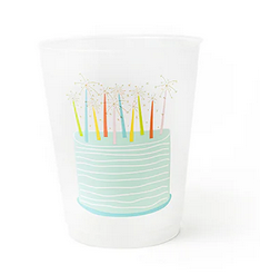 Cups Set Sparkle Cake Frosted Happy Everything