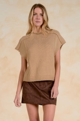 Elan Sweater Cap Sleeve Crewneck