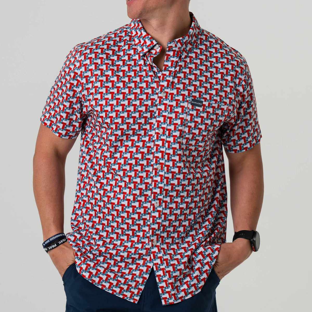 BURLEBO PERFORMANCE BUTTON UP SHIRT | Multiple Colors