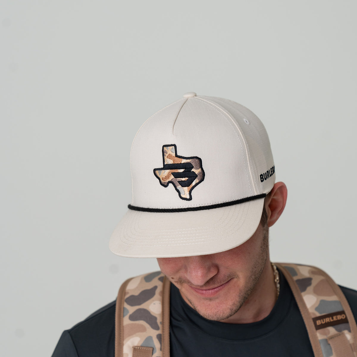 white camo Texas BURLEBO Signature Hat
