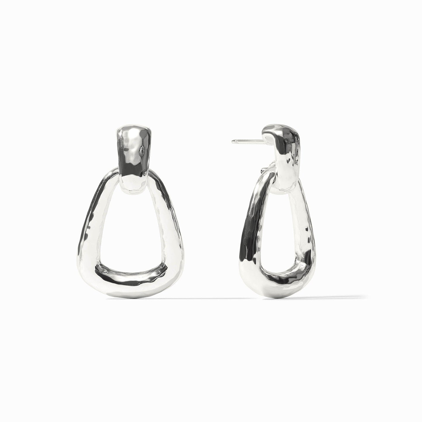 Sahara Demi Doorknocker Earring Silver OS
