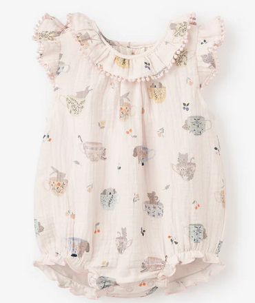BABY OUTFIT TEA PARTY BUBBLE MUSLIN