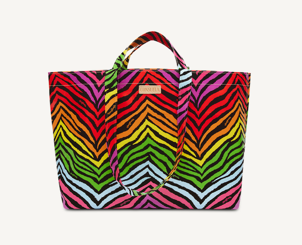 Zebra Grab N Go Bag, Vanessa Consuela Bag, Large Zebra Tote Bag
