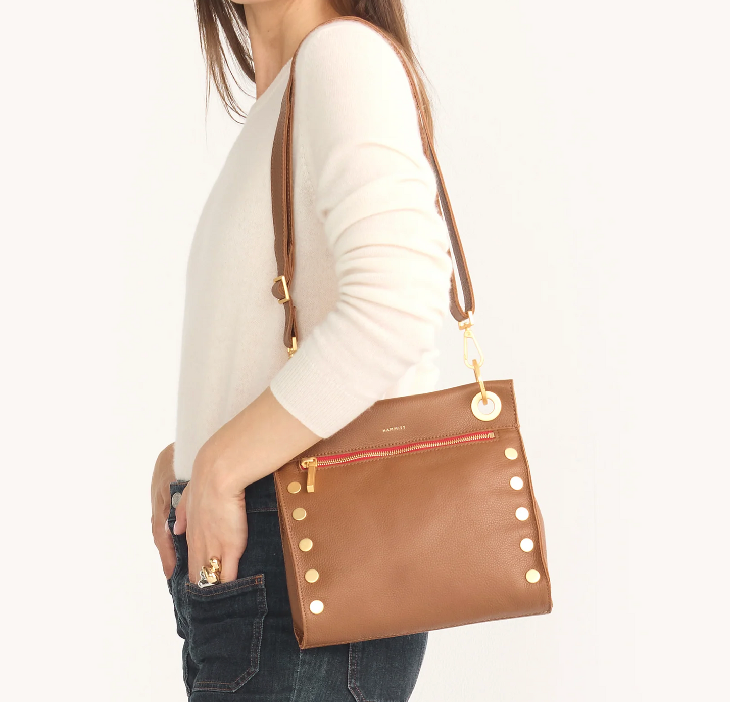 Hammitt TONY Medium Leather Crossbody Bag